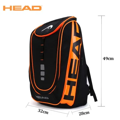 HEAD | HEAD Original Radical Tennis Backpack Outdoor Sport Bag with Shoe Compartment Raqueta Tenis Racket Bag