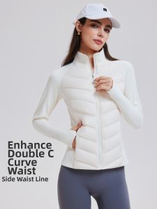 COSLEAF | Light Thin Down Jacket Running Training Windproof Warm