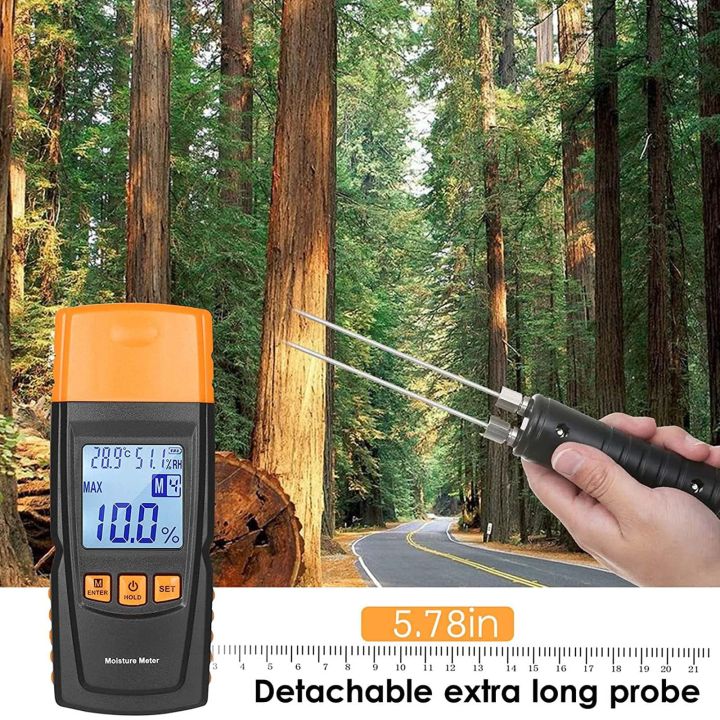 Digital Firewood Moisture Meter for Lumber Wood Moisture Meter with