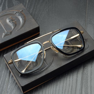 Jiandan New Double Beam Ultra Light Glasses Frame Mens and Womens Sunglasses Big Face Big Frame Myopia Glasses Rim with Myopic Glasses Option