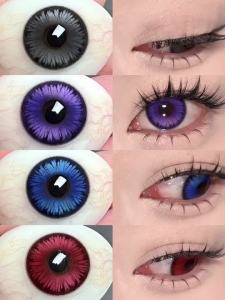 (COD) คอนแทคเลนส์ลายปีกผีเสื้อสีสวยน่ารักขายดี คอนแทคเลนส์ธรรมดา 1 ปี 14.5 มม การจัดส่งรวดเร็ว.