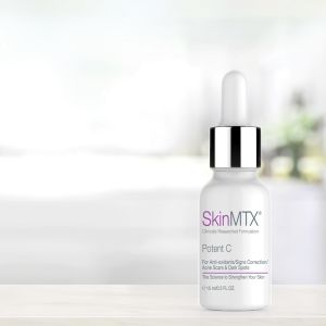 [🤗เซรั่ม Vitamin C เข้มข้นและ Hyaluronic Acid เพื่อฟื้นฟูผิวให้ดูดี] SkinMTX Potent C 15ml  Potent C