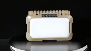 Asafee Y07 300-1000 Lumens Portable Multifunctional Outdoor Camping Emergency LED Light IPX4 Waterproof Stepless Dimming Rechargeable Flashlight 180 Degree Double-Side Lamp Foldable Matching Bracket Small Work Light