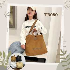 TOTE BAG CANVAS KULIAH KERJA WANITA TAS TOTEBAG KOREA SHOPPING KANVAS MURAH IMPORT TEBAL GROSIR TB080