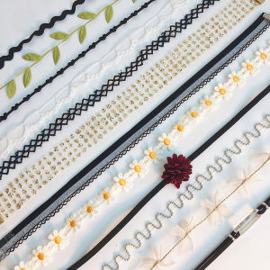 Trendy Short Leather Rope Necklace for Women Simple Stylish Lockbone Chain Design Fashionable Jewelry Accessory Alloy Material