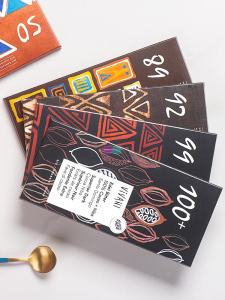 Original Vivani Pure Cocoa Black Chocolate Snacks Brick Box Packaging German Import Non-Handmade Chocolate Blocks 80g Each