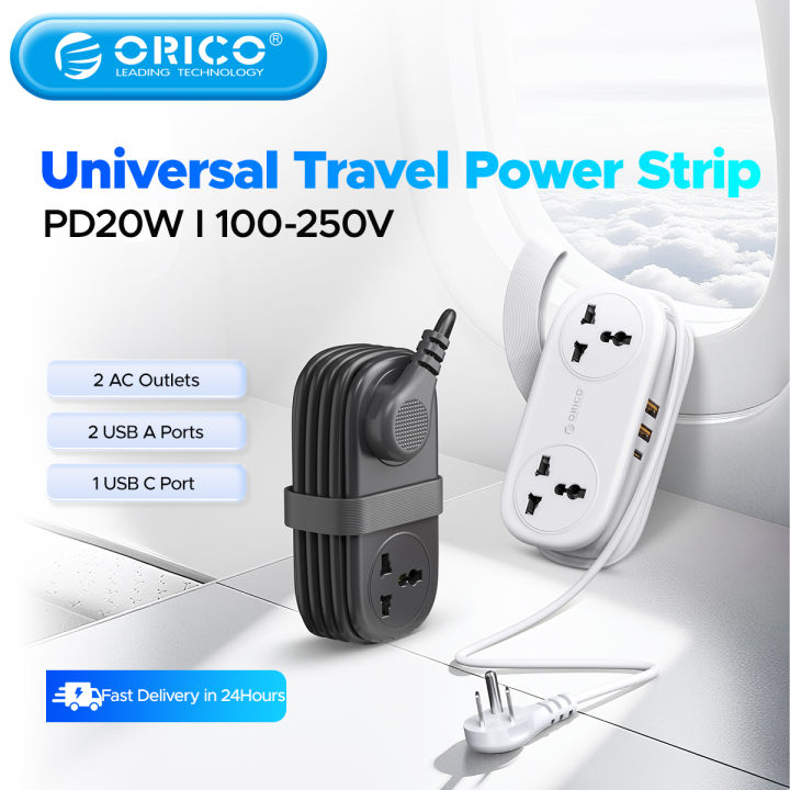ORICO mini ổ điện nhiều lỗ PD 20W với 3 cổng USB 2 ổ cắm điện xoay ...