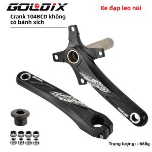 GOLDIX | Bộ Trục Xe Đạp Nhôm Cao Cấp GOLDIX 165/170/175cm Tay Quay 104BCD Tùy Chọn Đĩa Líp Hẹp-rộng 32/34/36/38T Dành Cho Xe Đạp Leo Núi
