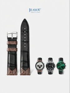JEAYOU | Jester Bow Style Genuine Crocodile Leather Watch Strap