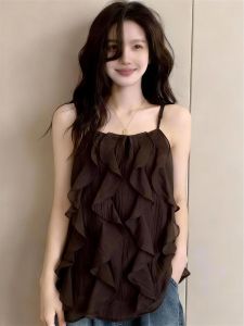V.C.I | Flounce Irregular Large Size Slimming Tunic Camisole