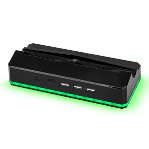 Portable Charging Dock For NS Switch 2 With Cooling Fan USB 3.0 Port 8 RGB Light For Switch 2 Gaming Console Accessories