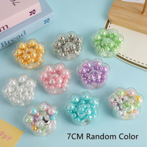 Handmade Grape Noisy Squishy Ball Colorful Beads Cat Paw Sensory Fidget Toys for Kids Adults Stress Relieve Squeeze Toys