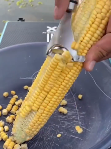 Pengupas Jagung Corn Peeler Stripper 304 Stainless Steel Cob Remover Kitchen Tool Alat Dapur Cepat