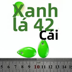 42 Mồi Câu Cá Bằng Kim Loại Nhiều Màu Sắc Với Mắt Cá 3D Mồi Giả Cứng Mồi Quay Có Kim Tuyến Dành Cho Nước Ngọt & Nước Mặn