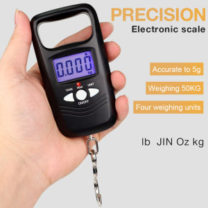 50Kg Digital Luggage Scale Weight Hanging Hook Mini Portable LCD ABS Hanging Fishing Weight Hook Balance