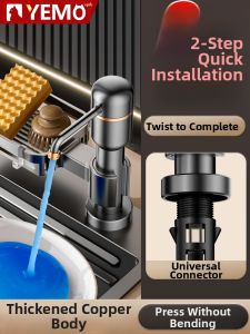 YEMO | Kitchen Sink Soap Dispenser Extendable Tube