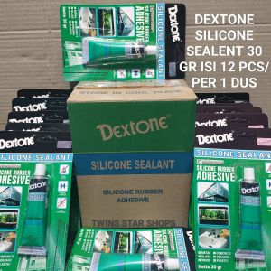 Lem DEXTONE Silicone Sealant BENING Clear Isi 12 Pcs/ Perdus 30 Gr Silikon Rubber Ruber Adhesive
