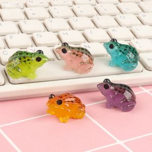 Luminous Cartoon Mini Frog DIY Landscape Decorative Accessories 3D Night Light Desktop Small Ornaments Creative Crafts
