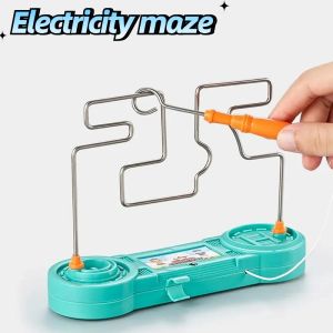 Kids Collision Electric Shock Toy Education Electric Touch Maze Games Patience Training Safety Toys For Children Study Supplies