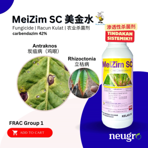 Brightonmax MeiZim SC (1L) Carbendazim 42% Fungicide Racun Kulat Mengawal Pelbagai Penyakit Tanaman Hawar Seludung/Antraknos/Bintik Mata Katak 叶班病 稻纹枯病
