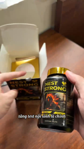 (Mua 2 tặng 1 hộp mặt nạ 30 miếng) AUSMEDIC Viên uống Yến Sào Nest Strong - Hỗ trợ tăng cường sức khỏe nam giới - 90 viên - Công thức cao cấp với Yến Sào Ba Kích L-Arginine và Kẽm - An toàn và hiệu quả