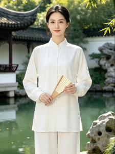 WUYINXIANG | Premium Chinese Style Women Summer Lightweight Sun Protection Tai Chi Uniform