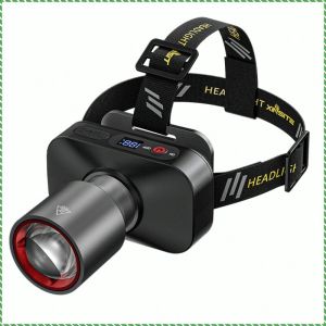 Portable waterproof headlamp for night fishing multifunctional long-lasting zoom work light outdoor portable LED light lighting tool