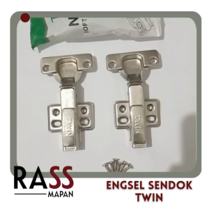 Engsel Sendok Lemari Hidrolis TWIN MORBIDO Slow Motion Soft Close 1pasang 2pc