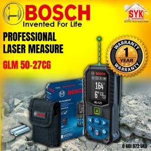 SYK BOSCH GLM 50-27CG Professional Laser Measure With Green Laser Technology Pengukuran Jarak Laser (0 601 072 UK0)