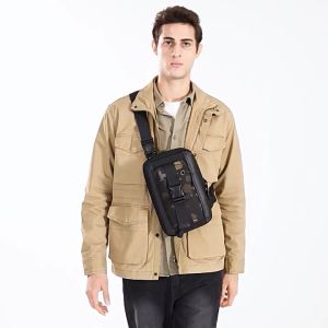 LEASTAT New 2023 High Quality Waterproof&Anti-Theft Men Fashion Crossbody Bag Outdoor Travel Sling Bag