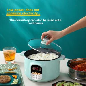 Mini Multi-Function Electric Cooking Pot Non-Stick Small Size for Noodles Dormitory Students Stir-Fry 2 People Steaming Frying