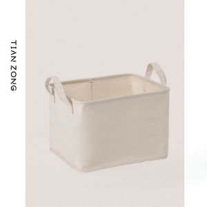 Japanese Style Large Capacity Pure Cotton Laundry Basket Foldable Storage Box Toy Clothes Home Use Utility Product Washable