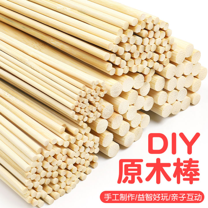 Wooden Stick DIY Kindergarten Children Handmade Building Model Material