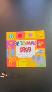 Bé Tô Màu 9999 Song Ngữ Anh Việt Cho Trẻ Em - Đồ Chơi Sách Tô Màu Sáng Tạo Cho Bé từ 2 đến 6 Tuổi