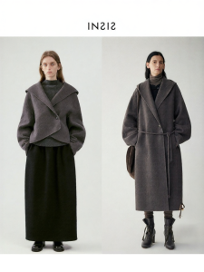 INSIS FEMME | Australian Merino Wool Winter Turn-Down Collar Coat