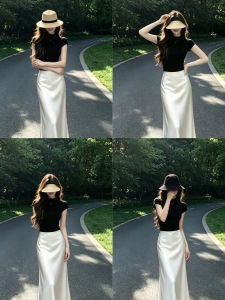 Homecore | French Elegant Satin Dress Long