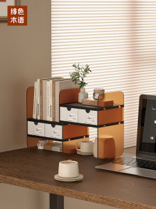 ตู้หนังสือพลาสติกอะคริลิกสำหรับโต๊ะทำงาน ตู้หนังสือแบบยืดหยุ่น ชั้นวางของ ชั้นวางของสำหรับใช้ในออฟฟิศ ชั้นวางของที่ใช้พื้นที่ได้ดี