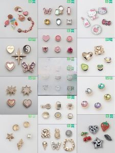 เครื่องประดับรองเท้า Crocs ดอกไม้โลหะ หัวเข็มขัด Kawaii Cat ตกแต่งรองเท้า หัวเข็มขัดแบบติดรู ชิ้นส่วนเสริมสำหรับรองเท้า Crocs