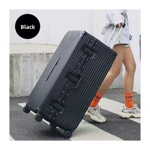 Large Capacity Travel Suitcase Thickened Password Lock Luggage Bag for Men And Women with Wheels HBQKcq Style ABS+PC Material