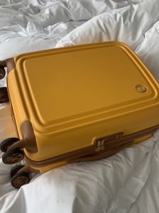 Japanese Retro Yellow 20-Inch Ultra-Light Boarding Luggage Password Suitcase Mute 26 Consignment Female Trolley Suitcase