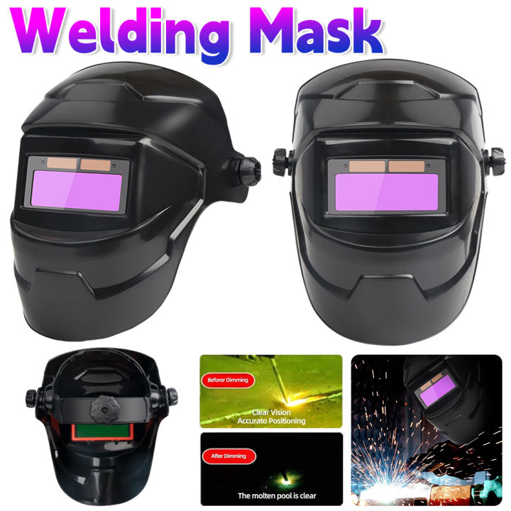 Welding Helmet Automatic Dimming Large View True Color Solar Powered