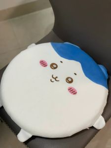 High Elasticity round Chair Cushion Student Stool Seat Pad Cute Cartoon Plush Non-Slip Removable Cover Home Fabric Accessories