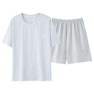 Bộ ngủ MiiOW vải cotton tay dài quần ngắn họa tiết in thoáng khí