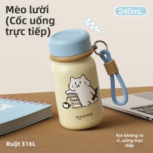 Haers | Cốc Giữ Nhiệt Gọn Gàng Thời Trang Inox
