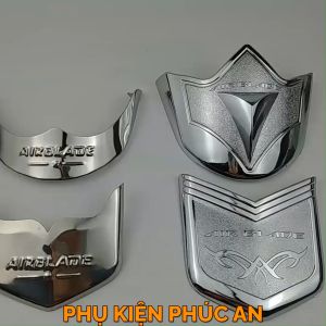 Bộ ốp mỏ đuôi dè xe AB Airblade năm 2013 2014 2015 inox/xi crom chỉ mũi chắn bùn trước sau che mõm air blade