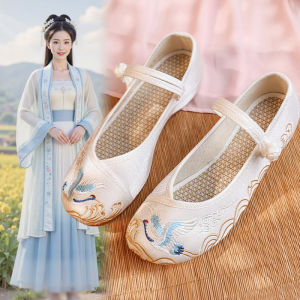 Embroidered Ethnic Style Womens Summer Hanfu Shoes