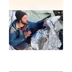 FR-C1307 Emergency Blanket Selimut Darurat Hangat Silver Anti Hipotermia  Outdoor Camping Gunung