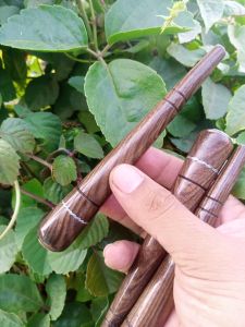 Pipa cangklong kayu kalimosodo lurus lingkar cincin