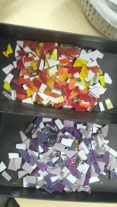 100g Clear Glass Mosaic Tiles Multi Color Mosaic Piece DIY Mosaic Making Stones for Craft Hobby Arts Home Wall Decoration arte