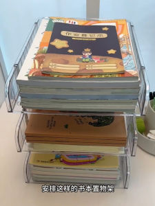 ชั้นวางหนังสือ ที่เก็บของบนโต๊ะทำงาน นักเรียน ชั้น สำหรับจัดเก็บเครื่องเขียน โต๊ะเขียนหนังสือแบบมีชั้น ชั้นวางเอกสาร ชั้นวางของในห้องเด็ก